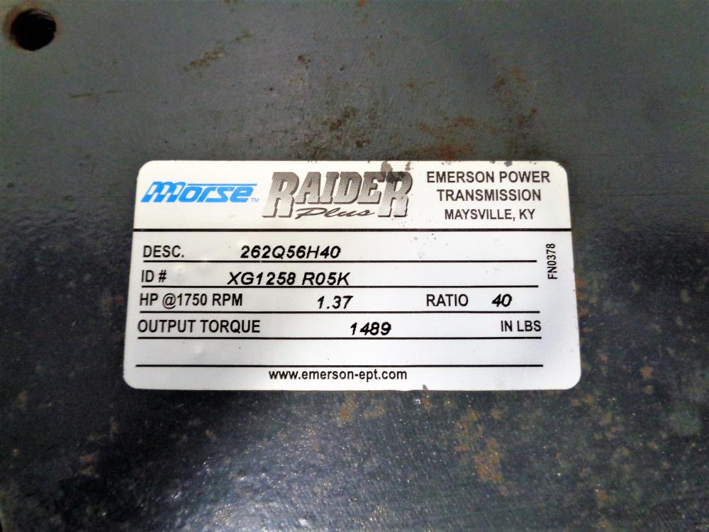 Morse Raider Plus Gear Reducer, 40:1 Ratio #262Q56H40